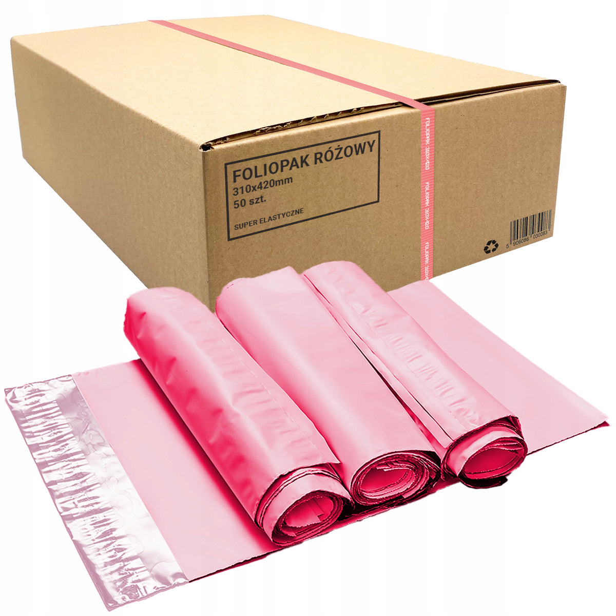 PINK STRONG FOIL PACKS COURIER FOIL COURIER PACK 310x420 50 PIECES