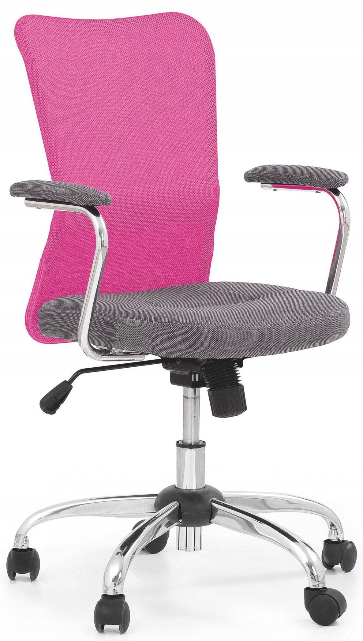 PINK swivel chair ANDY Halmar mesh
