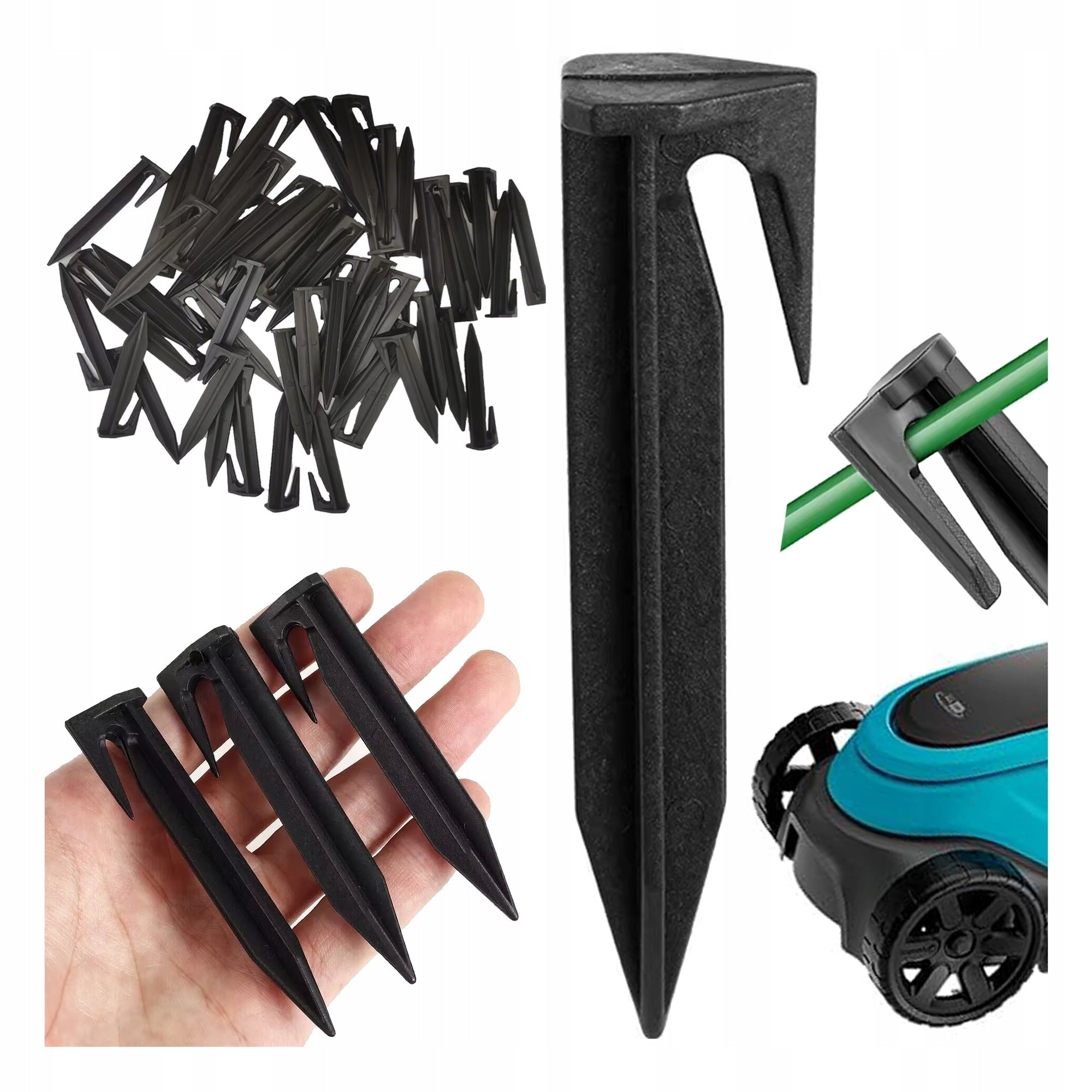 PINS FOR BORDER CABLE ROBOT MOWING PINS ANCHOR HERRING - 100PCS