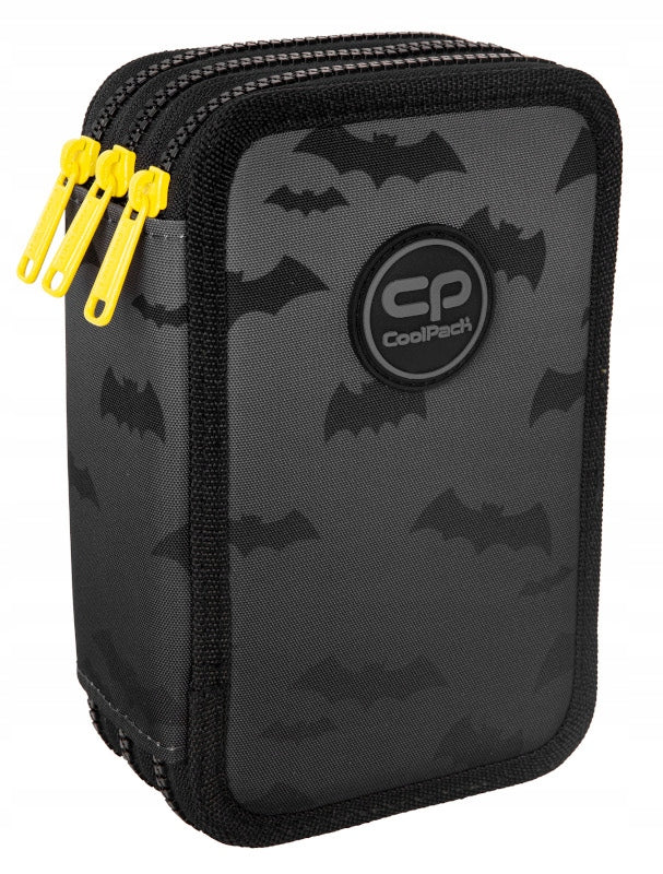 Formelles Federmäppchen mit drei Fächern und Zubehör CoolPack Jumper 3 Darker Night F067680 