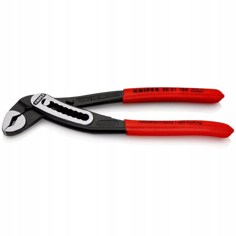PIPE ADJUSTABLE PLIERS ALLIGATOR 180MM 88 01 180 KNIPEX Product weight with unit packaging 0.18 kg