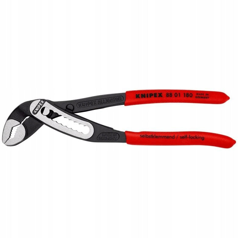 PIPE ADJUSTABLE PLIERS ALLIGATOR 180MM 88 01 180 KNIPEX