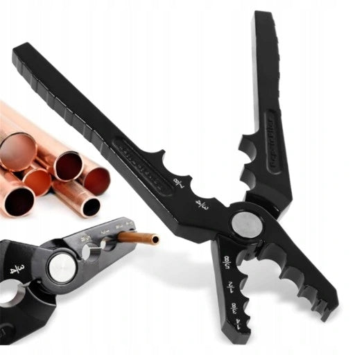 PIPE STRAIGHTENING PLIERS 6 HOLES 1/4-7/8 INCH FOR COPPER PIPE Packaging status original