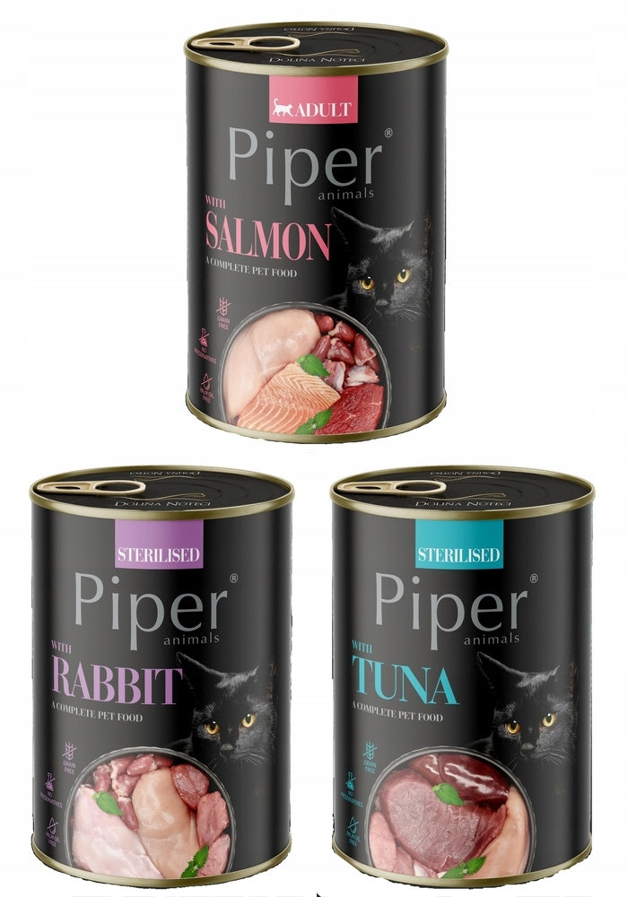 PIPER ANIMALS CAT MIX 3 FLAVORS 12X400G