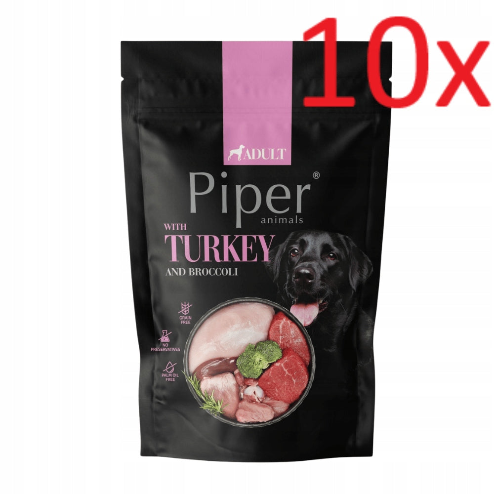 PIPER Food DOG Wet TURKEY With Broccoli 10x500g