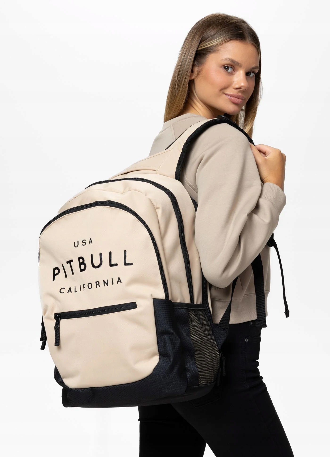 PITBULL WEST COAST BACKPACK CONCORD II USA CAL BEIGE Brand Pitbull