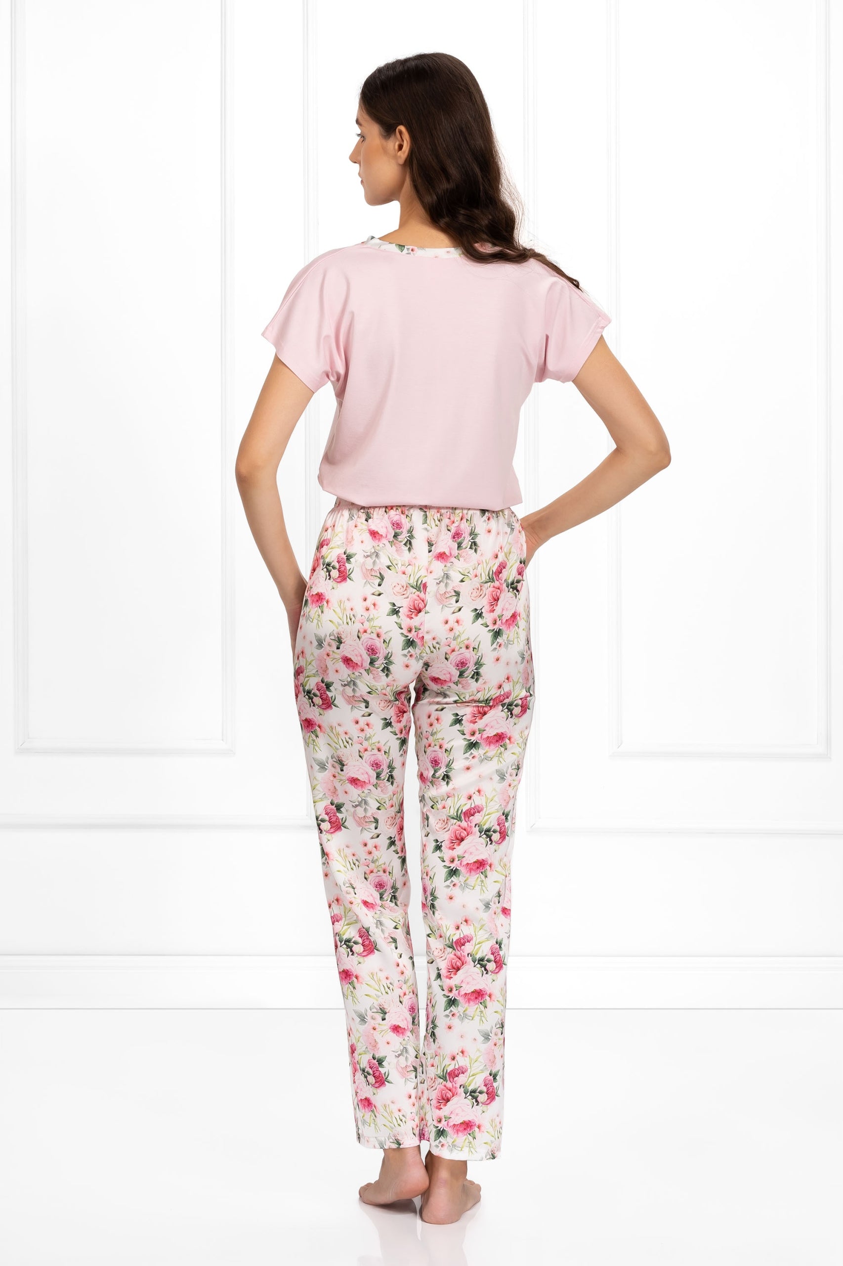 Pyjama für Damen Momenti Per Me Ines 60251, rosa 