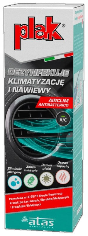 PLAK AIRCLIM Disinfection of air conditioning and vents Packaging status original