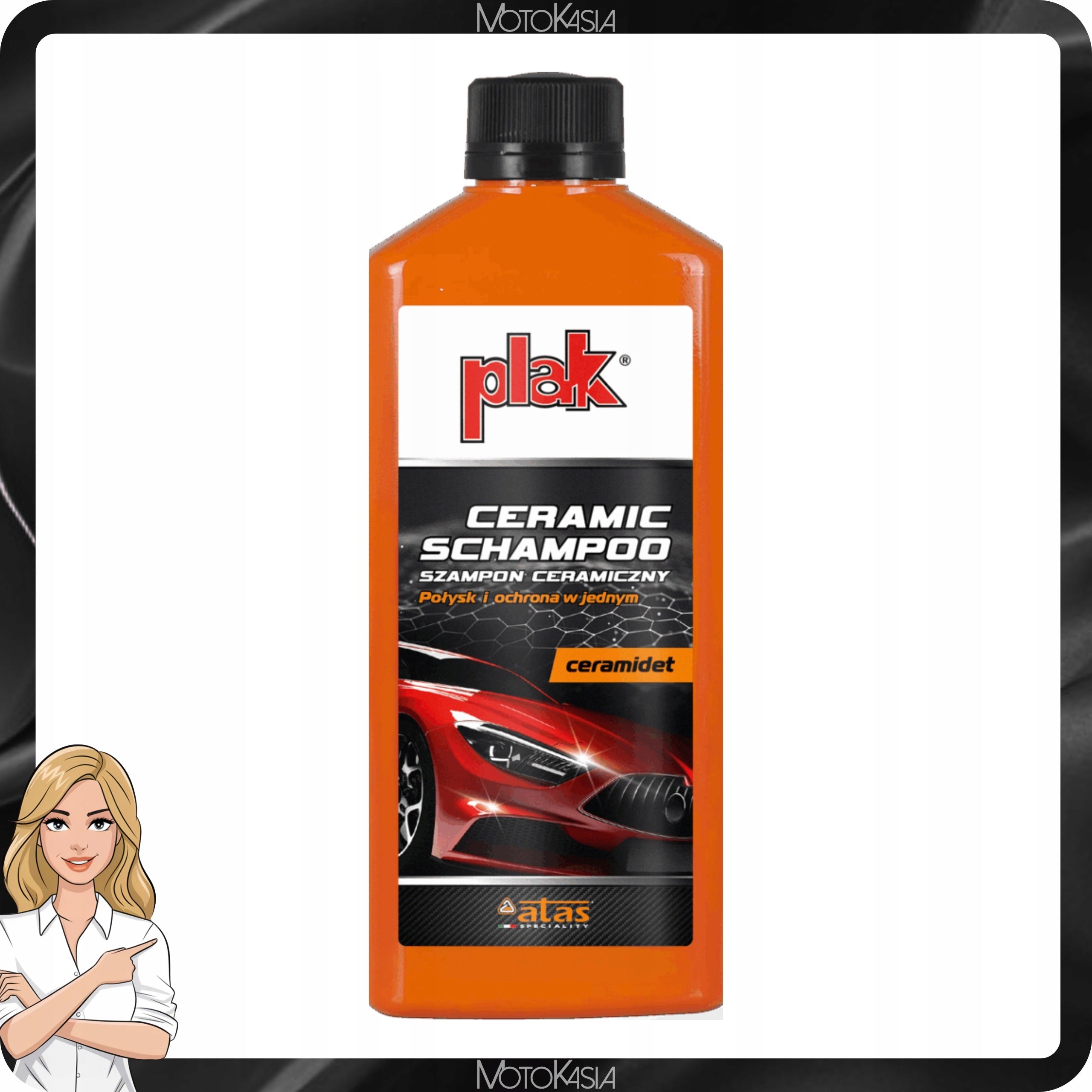 PLAK CERAMIDET Ceramic Shampoo SiO2 500ml Slightly Sour Concentrate Packaging status original