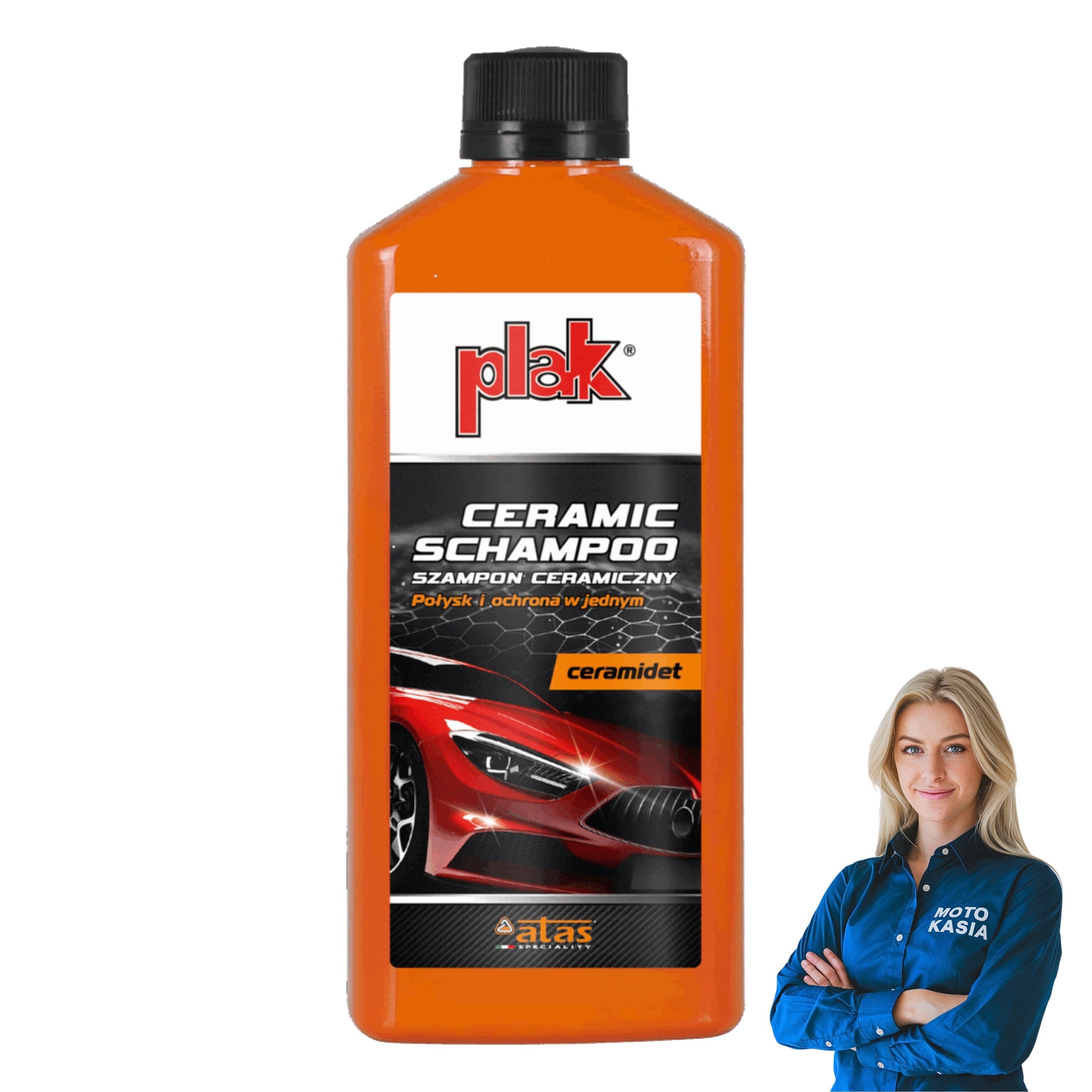PLAK CERAMIDET Ceramic Shampoo SiO2 500ml Slightly Sour Concentrate