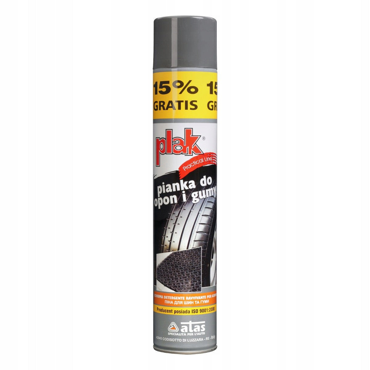 PLAK PRACTICAL TIRE AND RUBBER FOAM SPRAY 500ml Packaging status original
