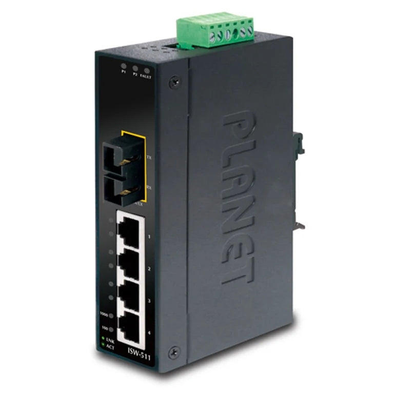 PLANET ISW-511 Network Switch Unmanaged L2 Fast Ethernet (1...