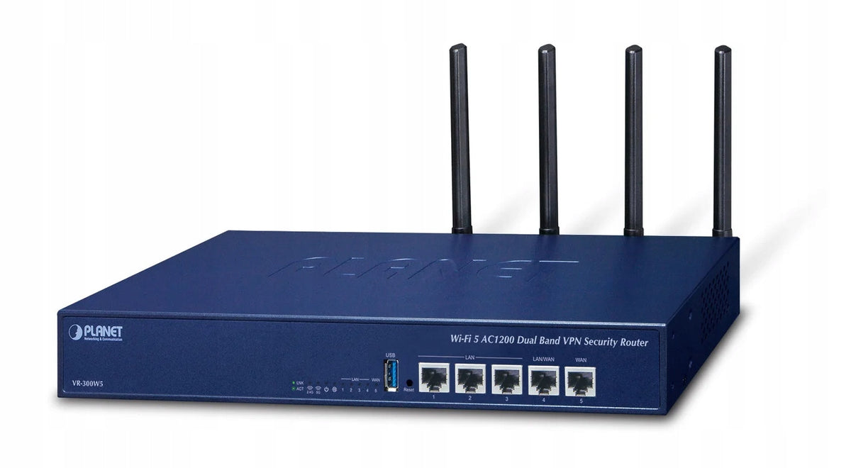 PLANET VR-300W5 Gigabit Ethernet Wireless Router Blue