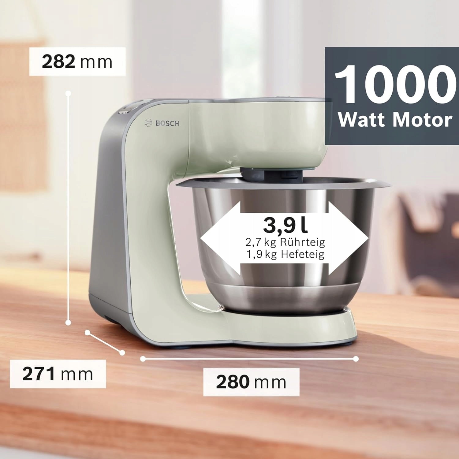 PLANETARY FOOD PROCESSOR 1000W 3,9L BLENDER SLICER MIXER Brand no brand