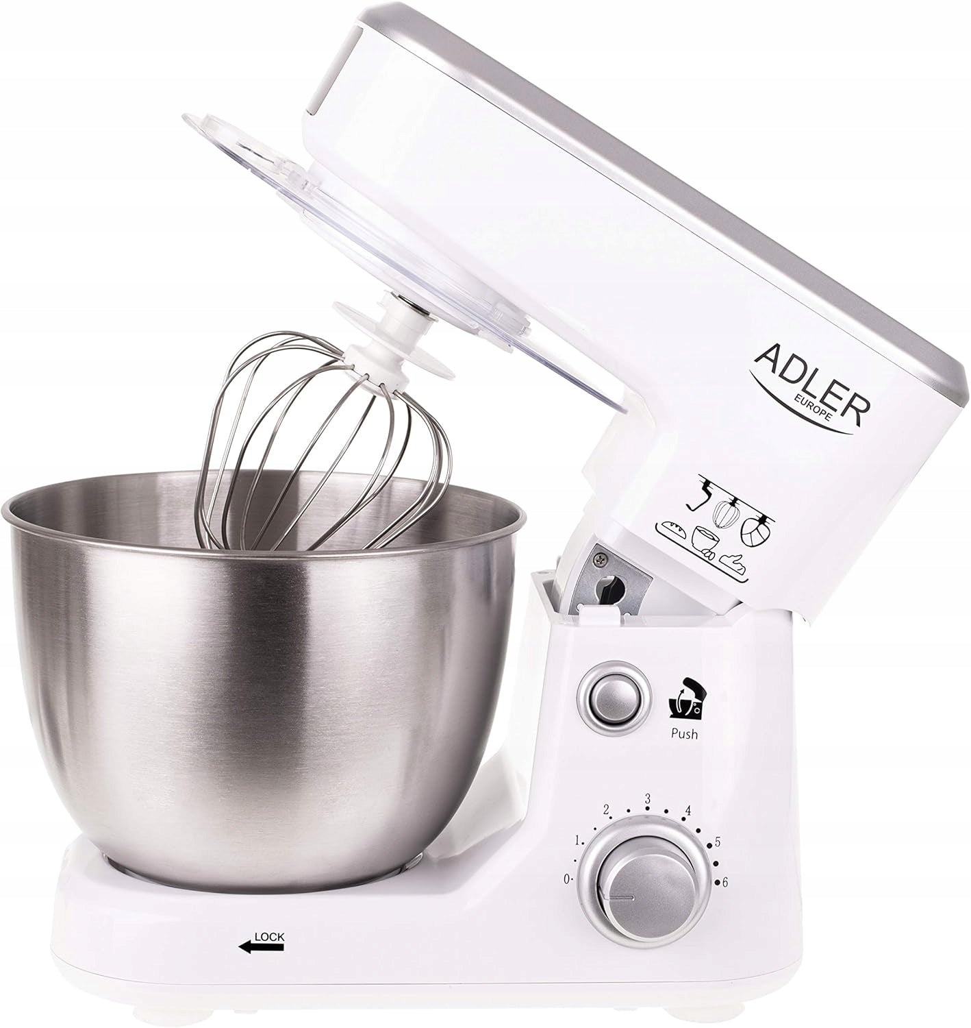 PLANETARY FOOD PROCESSOR 1000W BOWL 4L 6 GEARS HOOK Manufacturer code 5906663250552