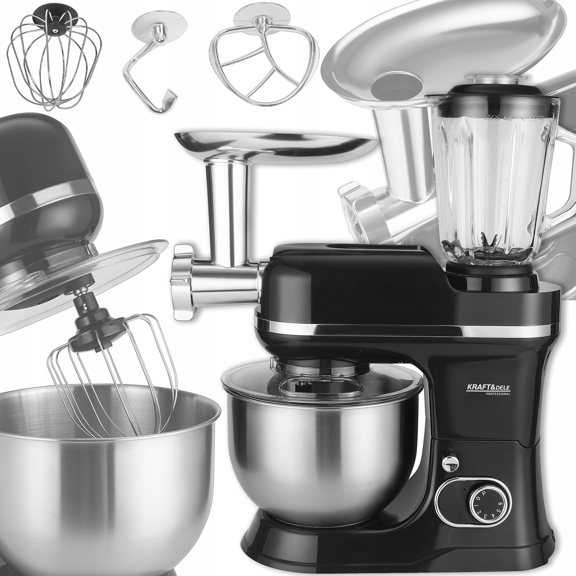 PLANETARY FOOD PROCESSOR 6 FUNCTIONS 6 SPEEDS + P MODE 3000W 5L KD4147