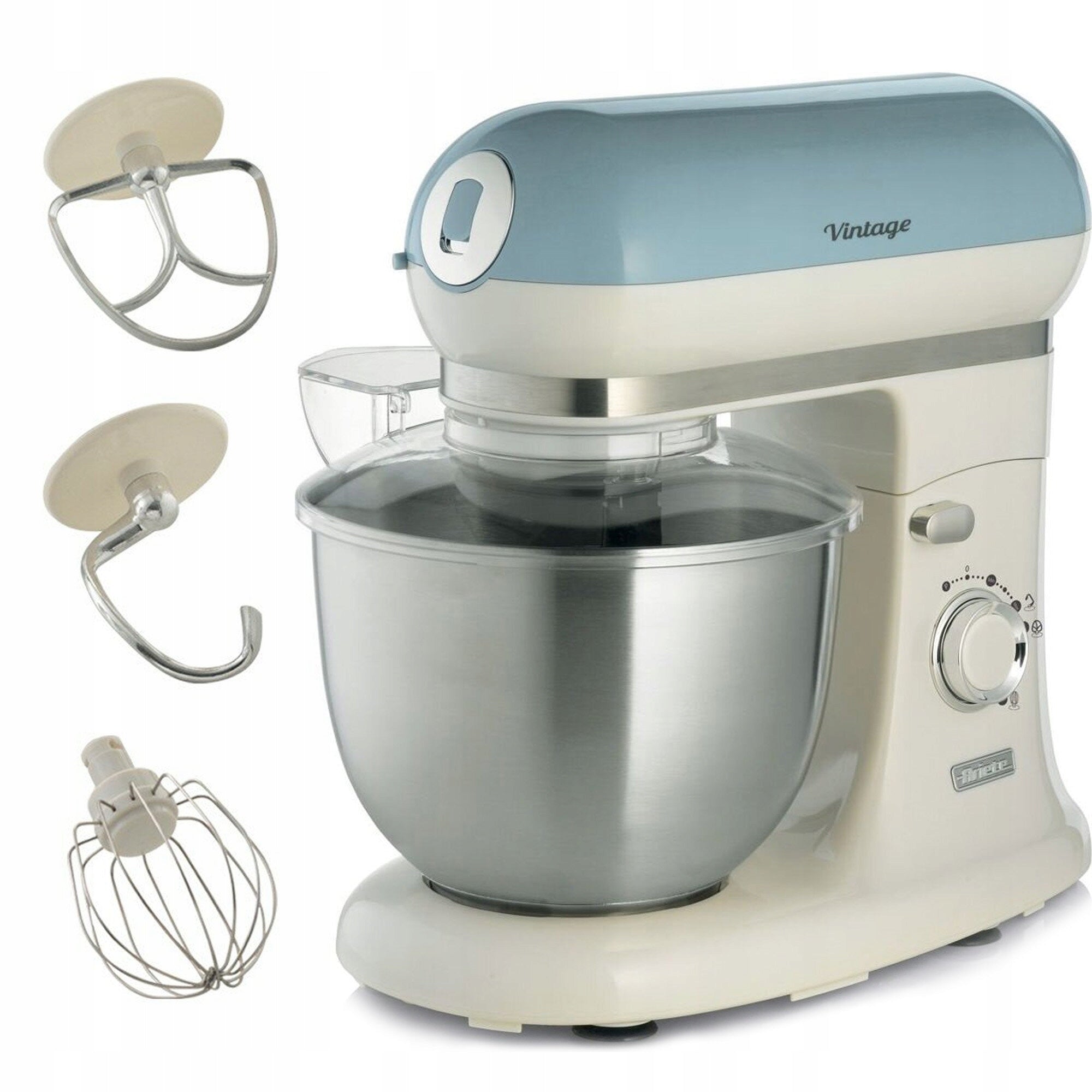 PLANETARY FOOD PROCESSOR Ariete Vintage 1588/05 2400W + ACCESSORIES + EBOOK!