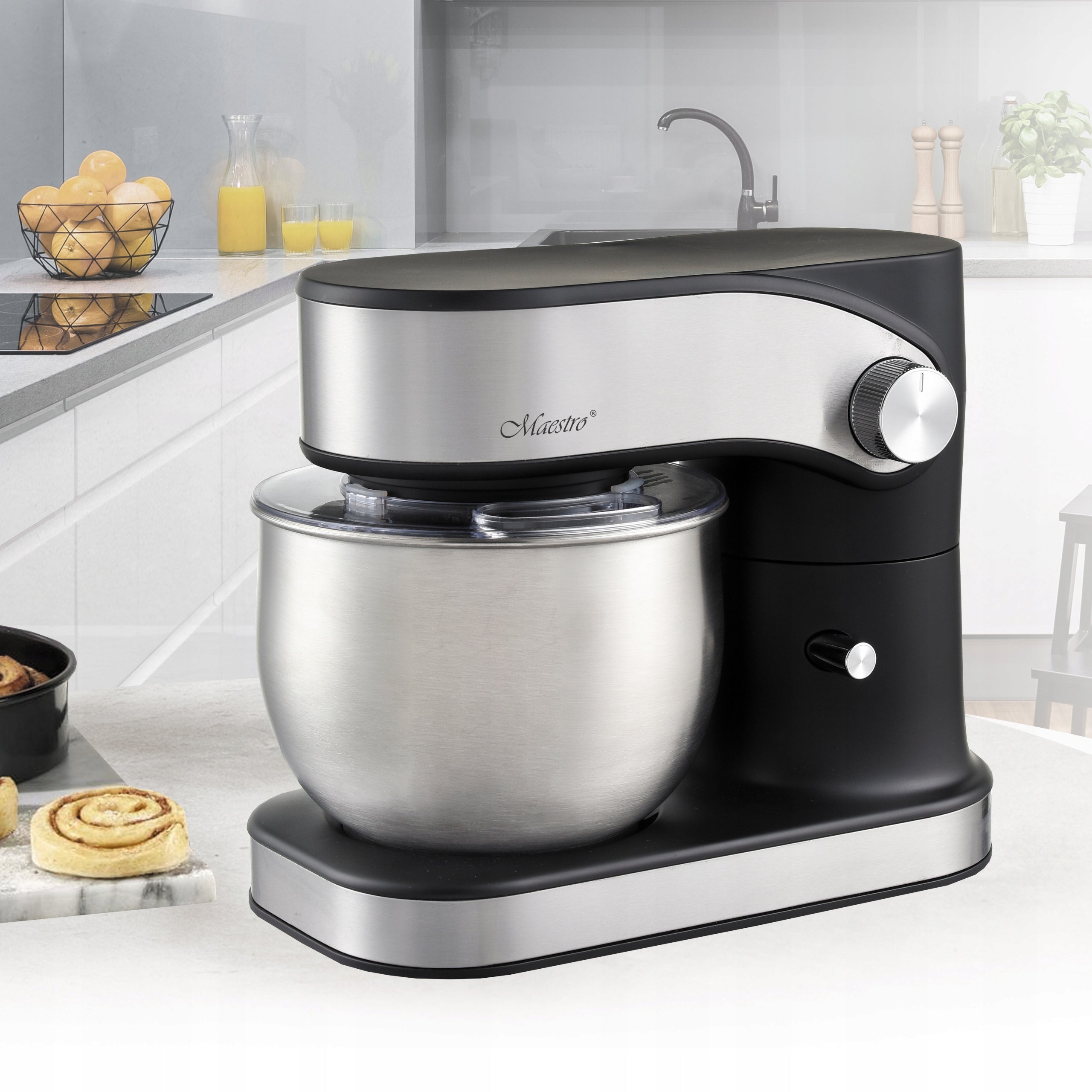 PLANETARY FOOD PROCESSOR MAESTRO MR-557 POWER 1200W BLACK/ SILVER Packaging status original