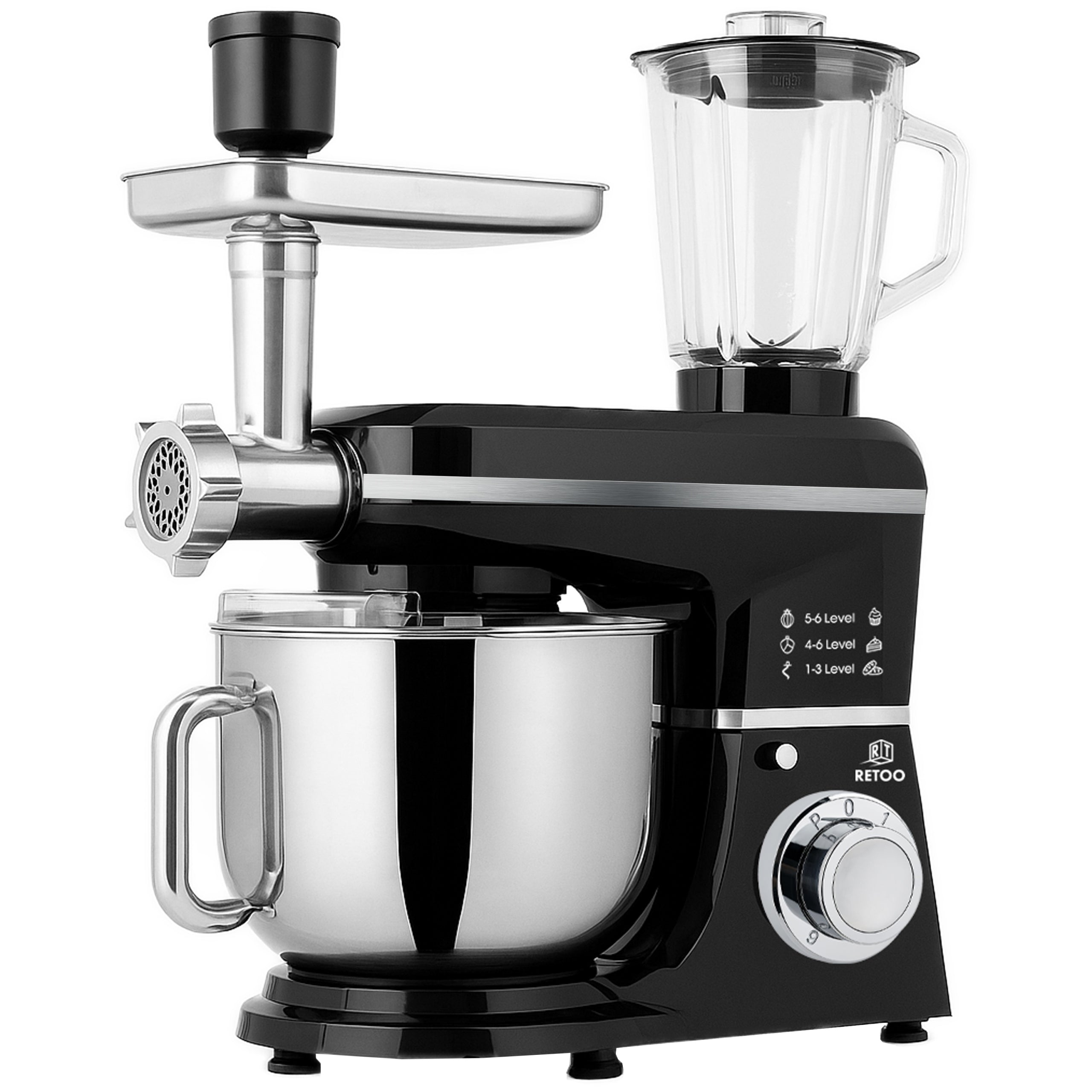 PLANETARY FOOD PROCESSOR WITH BOWL BLENDER MEAT GRINDER MIXER 5in1 3200W Packaging status original