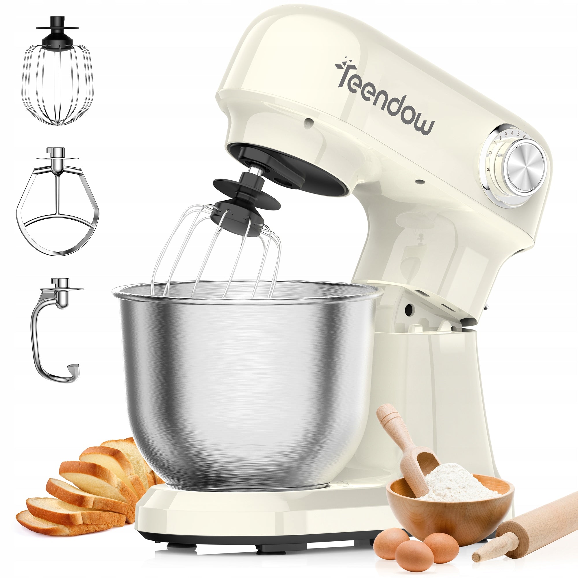 PLANETARY MIXER 1500W 5L FOOD PROCESSOR LED