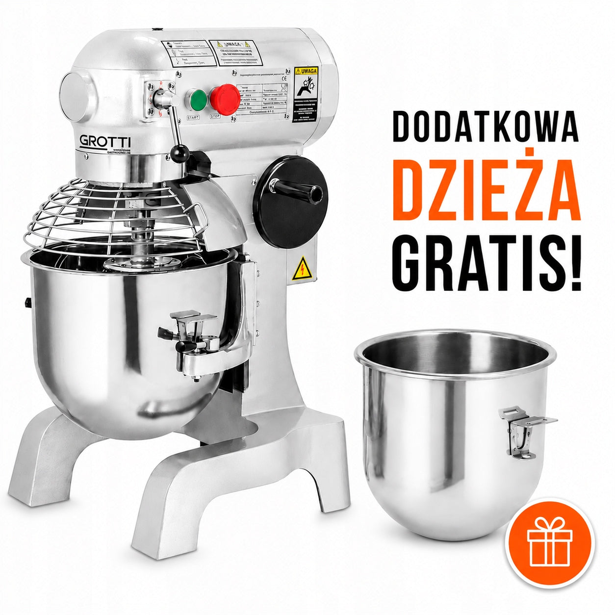 PLANETARY MIXER 20L 3SPEEDS + BOWLS FREEBIE