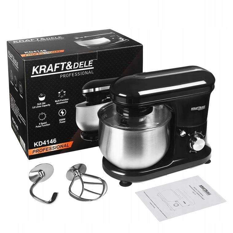 PLANETARY MIXER FOOD PROCESSOR 2500W 3in1 MULTIFUNCTIONAL 5L Power rating 2500 W