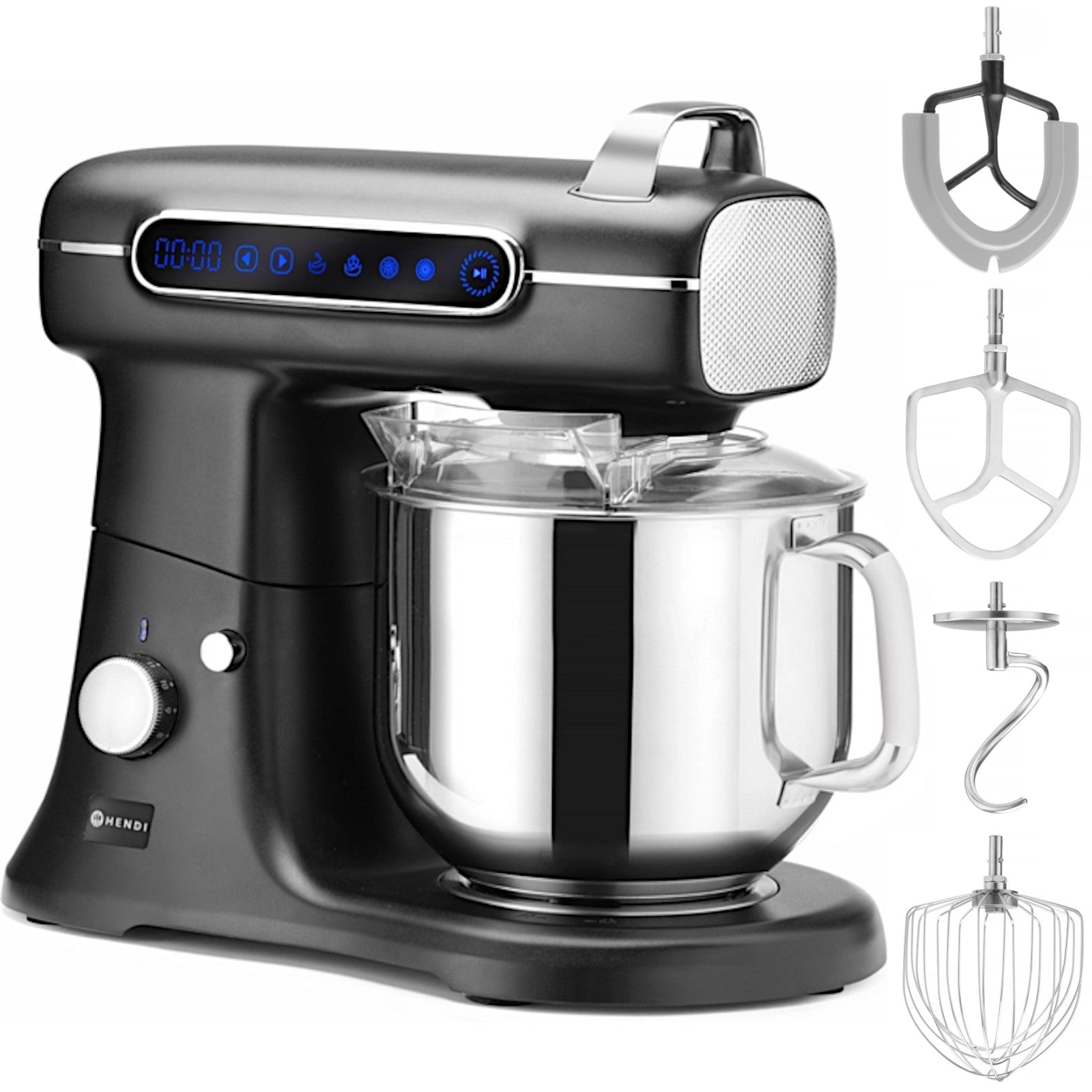 PLANETARY MIXER FOOD PROCESSOR FOR WHIPPING DOUGH 7L 1500W HENDI