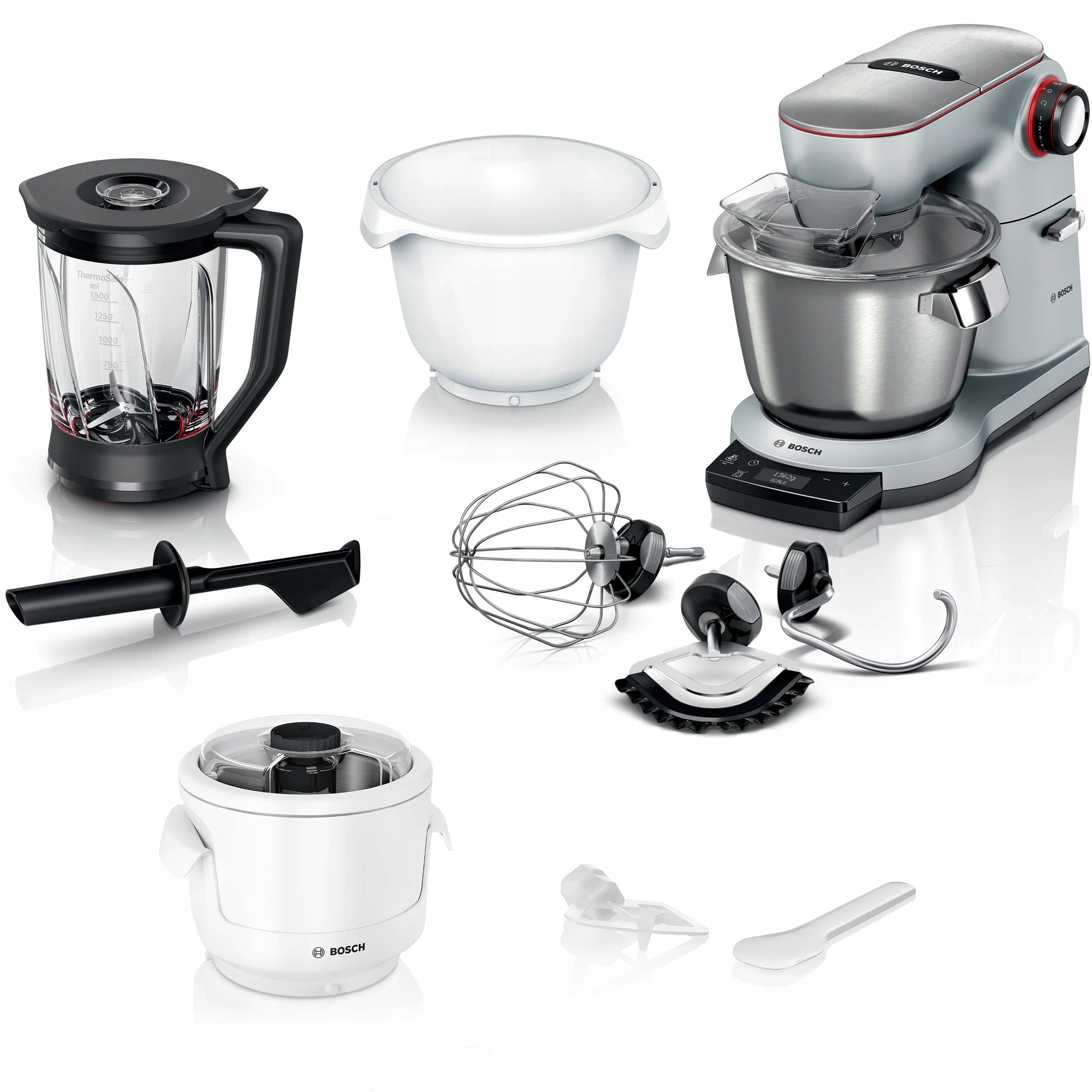 PLANETARY ROBOT BOSCH MUM9BX5S22 5,5L WEIGHT TIMER + ICE CREAM SPRAYER