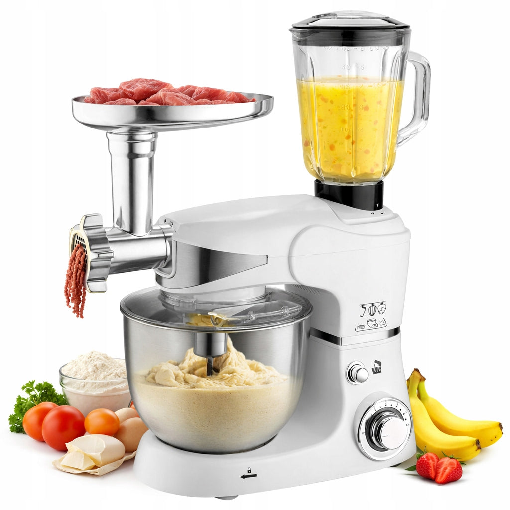 PLANETARY ROBOT Blender Meat Machine Mixer 3in1 Large Bowl 5L White