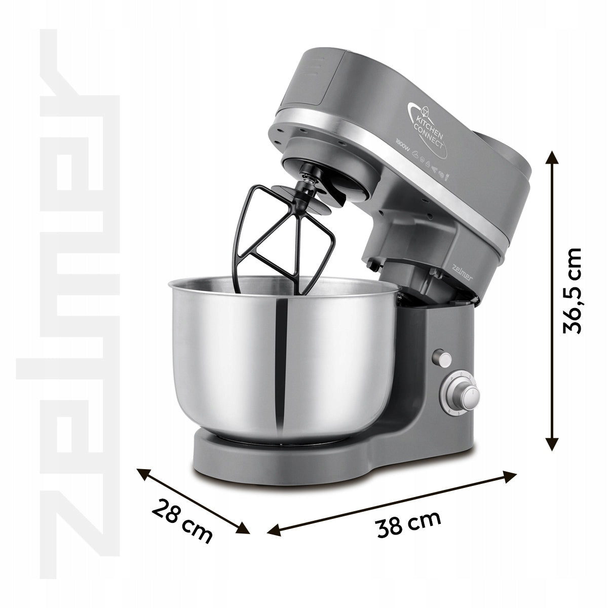 PLANETARY ROBOT ZELMER MULTIFUNCTIONAL 3 TIPS 2 BOWLS 1800W POWERFUL Packaging status original