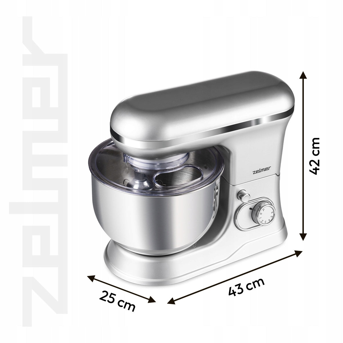 PLANETARY ROBOT ZELMER MULTIFUNCTIONAL 3 TIPS ICE CREAM BOWL 1200W STRONG Packaging status original