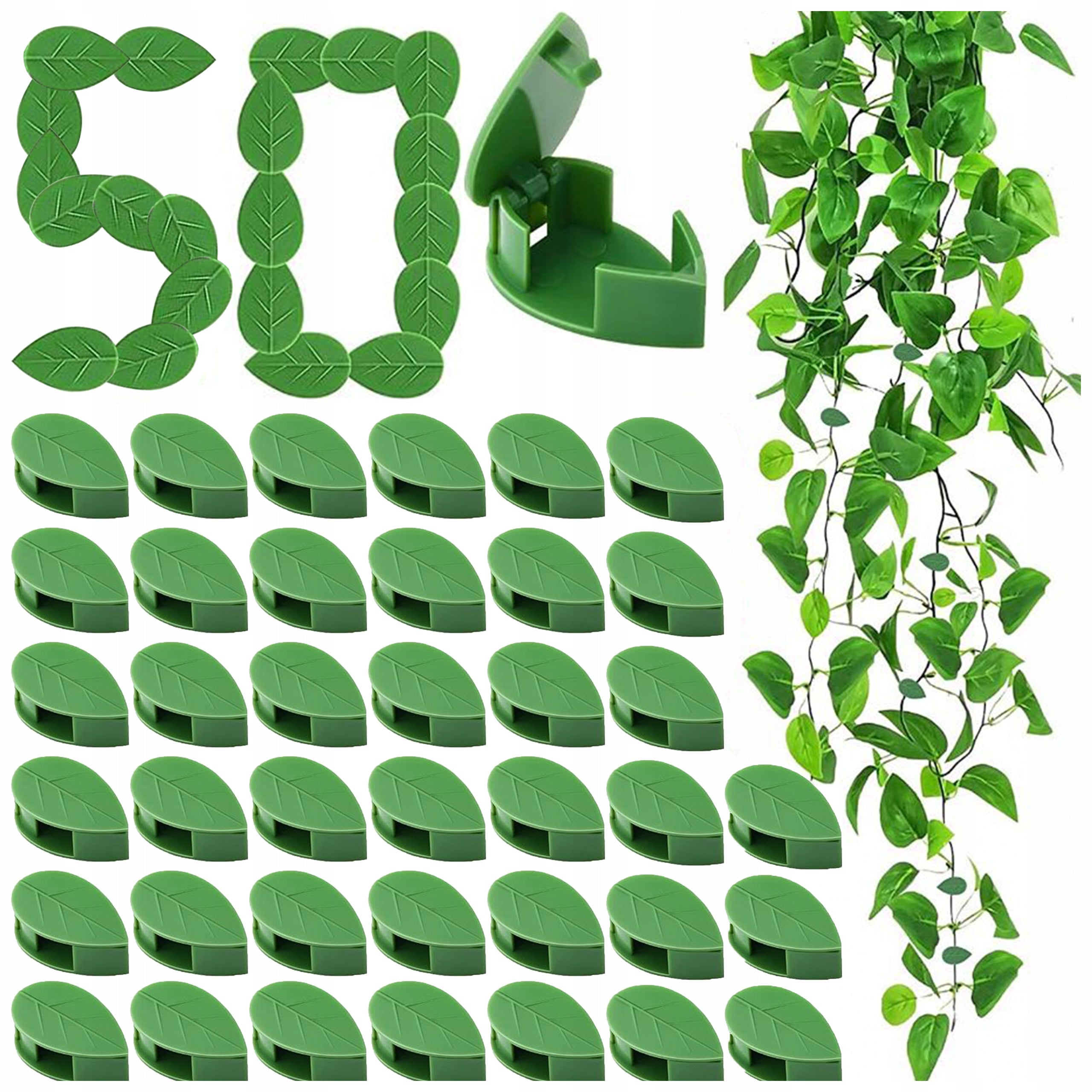 PLANT CLIPS CLASPS FOR FIXING CABLE CREEPERS CLIPS WALLS 50 PCS