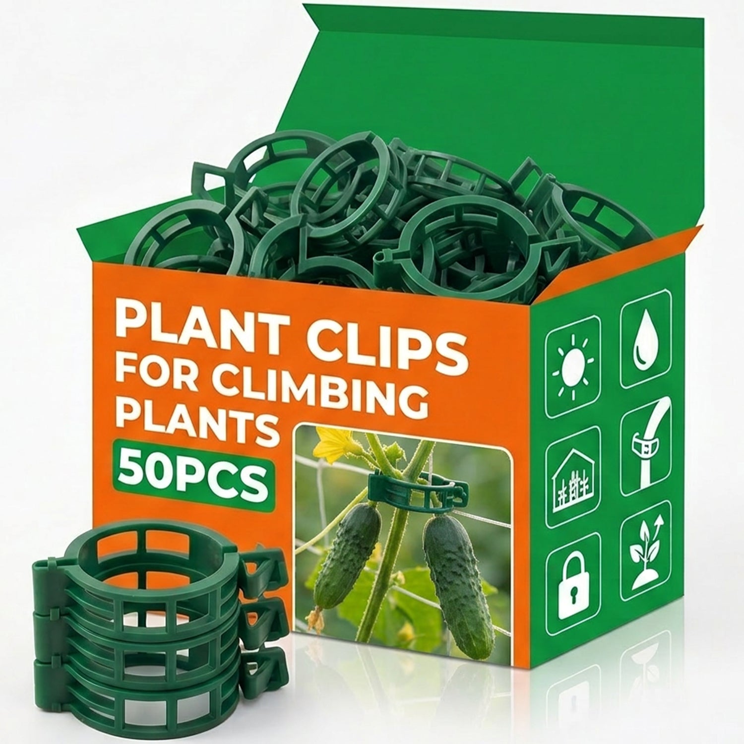 PLANT CLIPS STEM CLASP CLIPS ATTACHMENTS TOMATO SHOOTS 50PCS EAN (GTIN) 5908035712972
