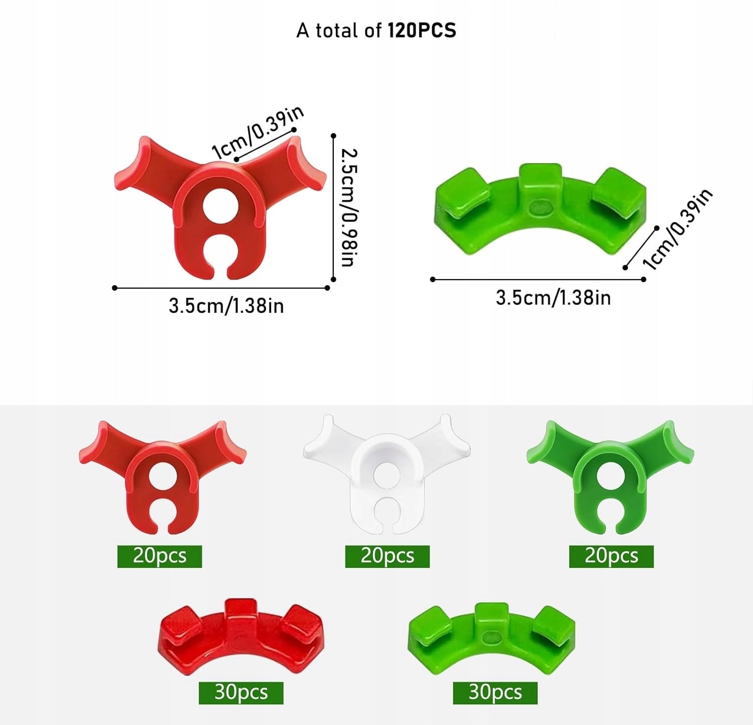 PLANT CLIPS set of 120 pcs for bending the stem guide of the pin shoots Brand no brand