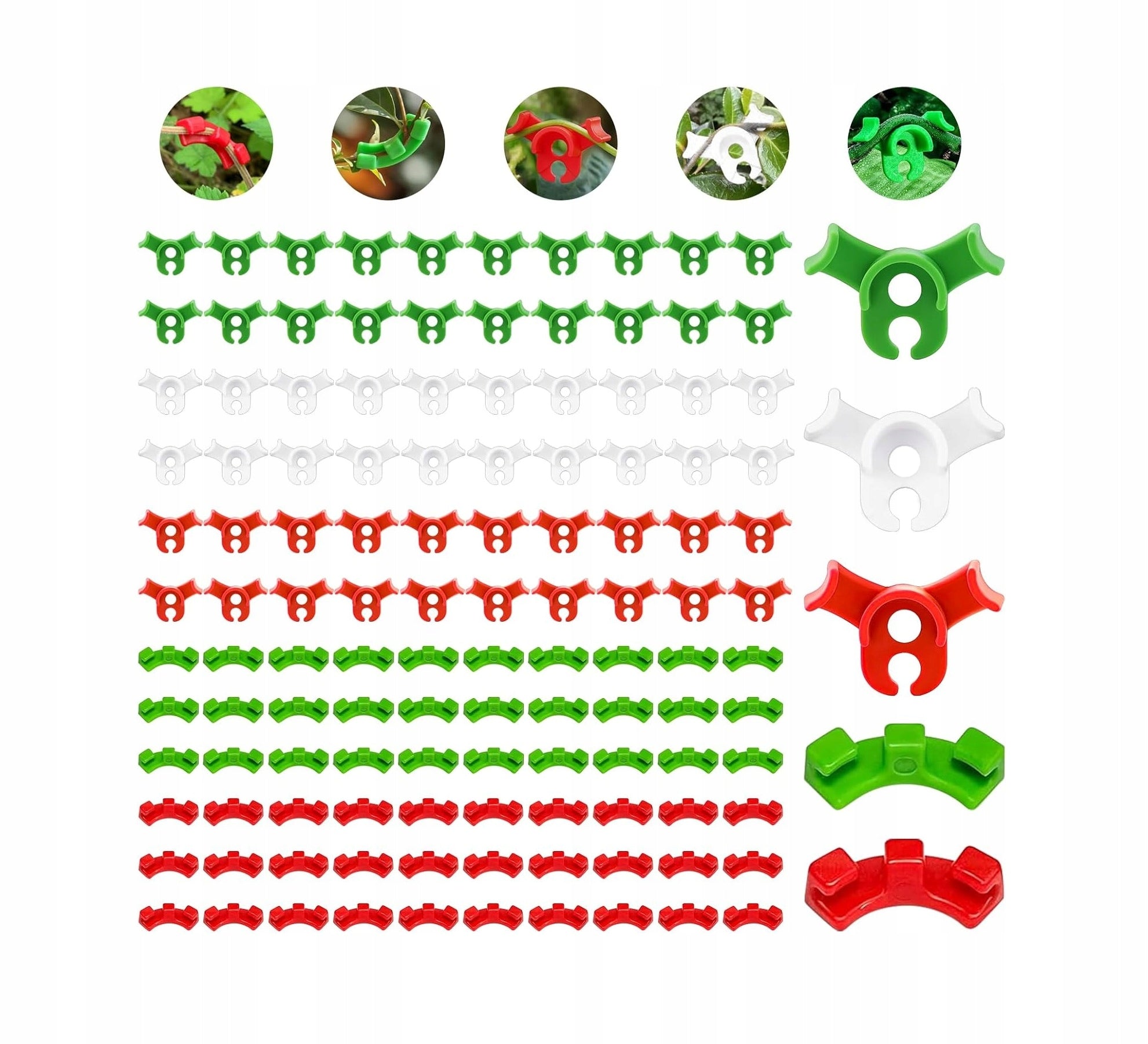 PLANT CLIPS set of 120 pcs for bending the stem guide of the pin shoots