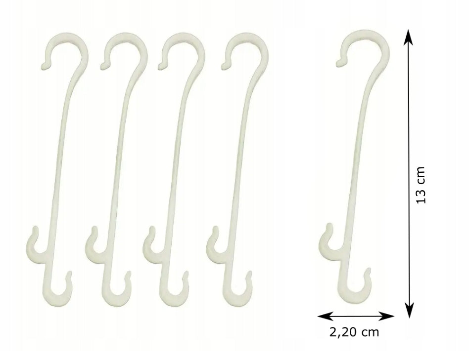 PLANT HOOKS Tomato Stem Holders - 10 PCS 13 cm Color white