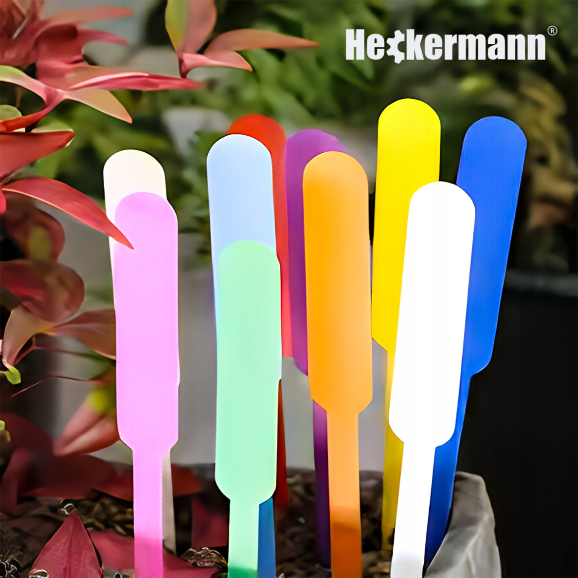 PLANT LABELS 12cm GARDEN PLATES COLORFUL SET 100pcs 1,5x12cm Product height 12 cm