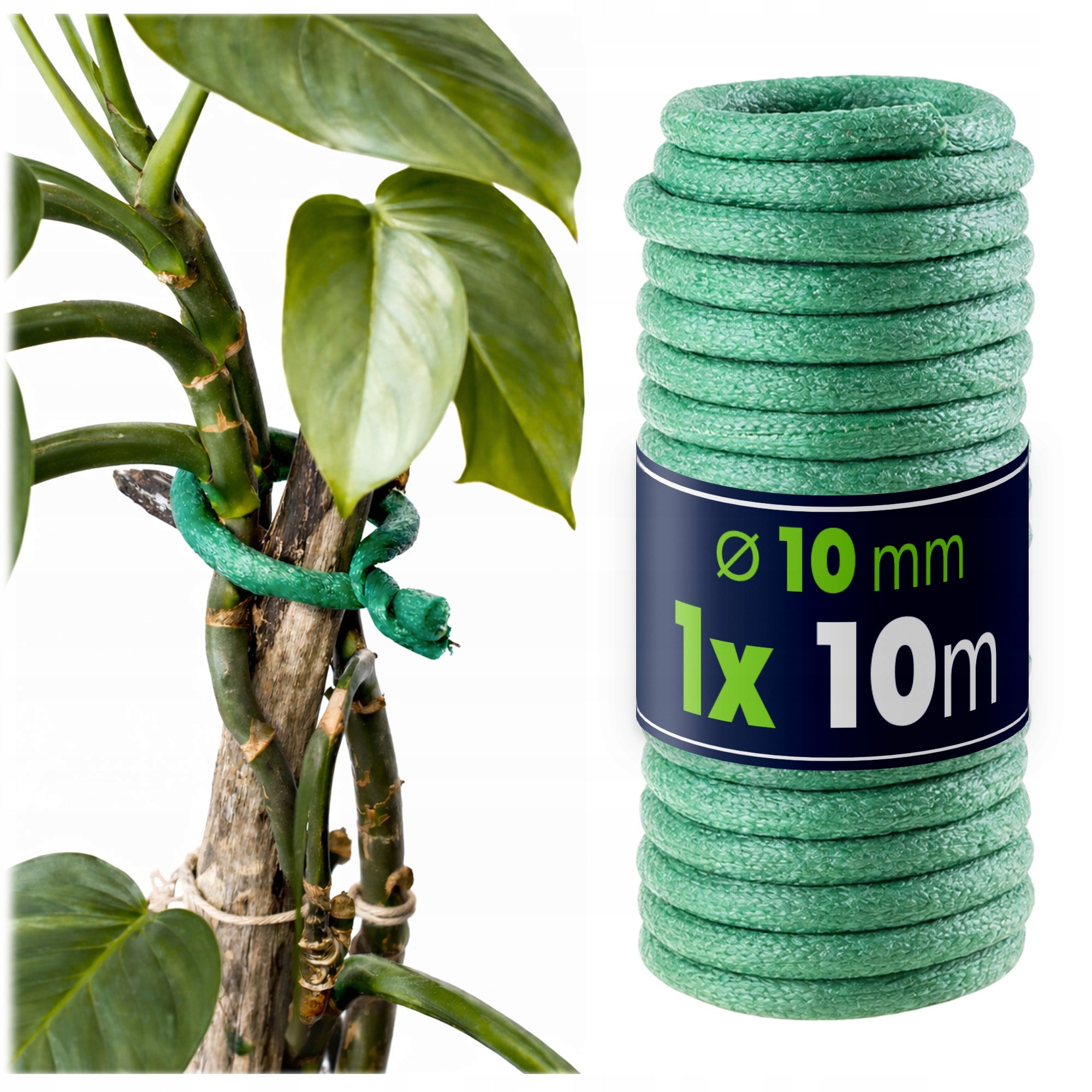 PLANT LIGATION WIRE 10m GARDEN COATED STRONG GREEN COVERS