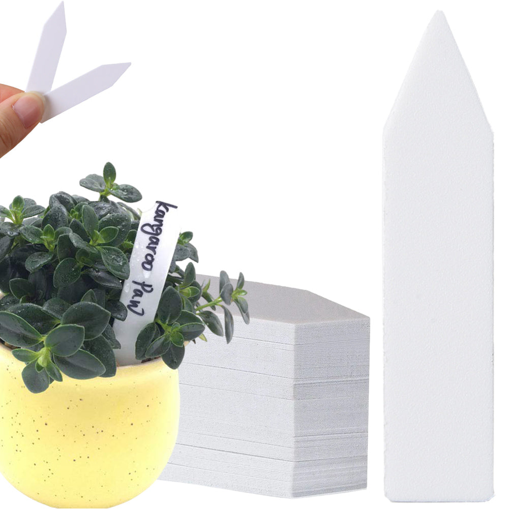 PLANT MARKERS PLASTIC PVC PLUG-IN PLATES LABELS 100 pcs