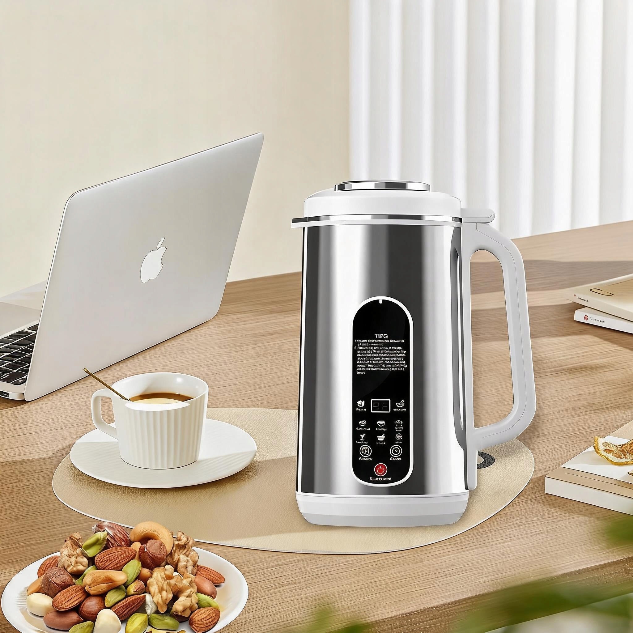 PLANT MILK MACHINE 1,2L LARGE CAPACITY 1-24H TIMER BLENDER 800W Dominant color silver