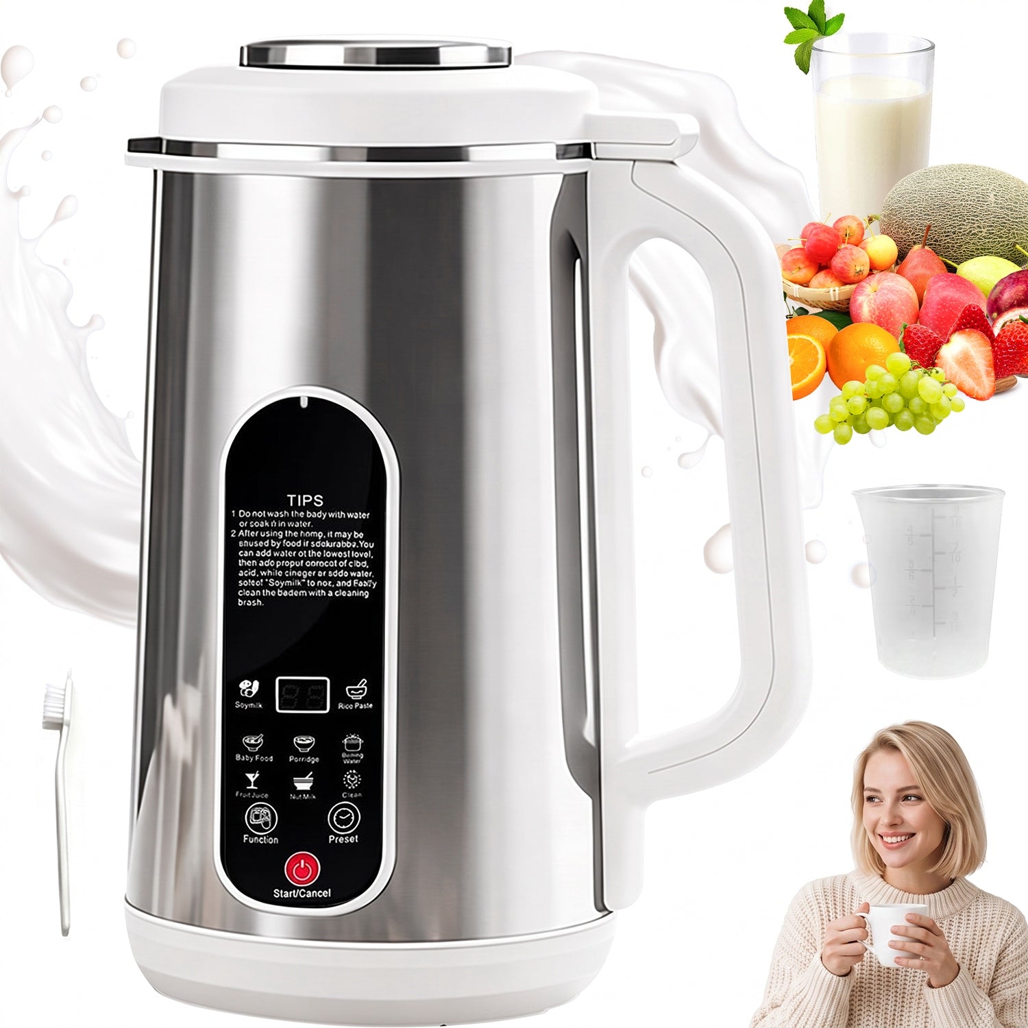 PLANT MILK MACHINE 1,2L LARGE CAPACITY 1-24H TIMER BLENDER 800W