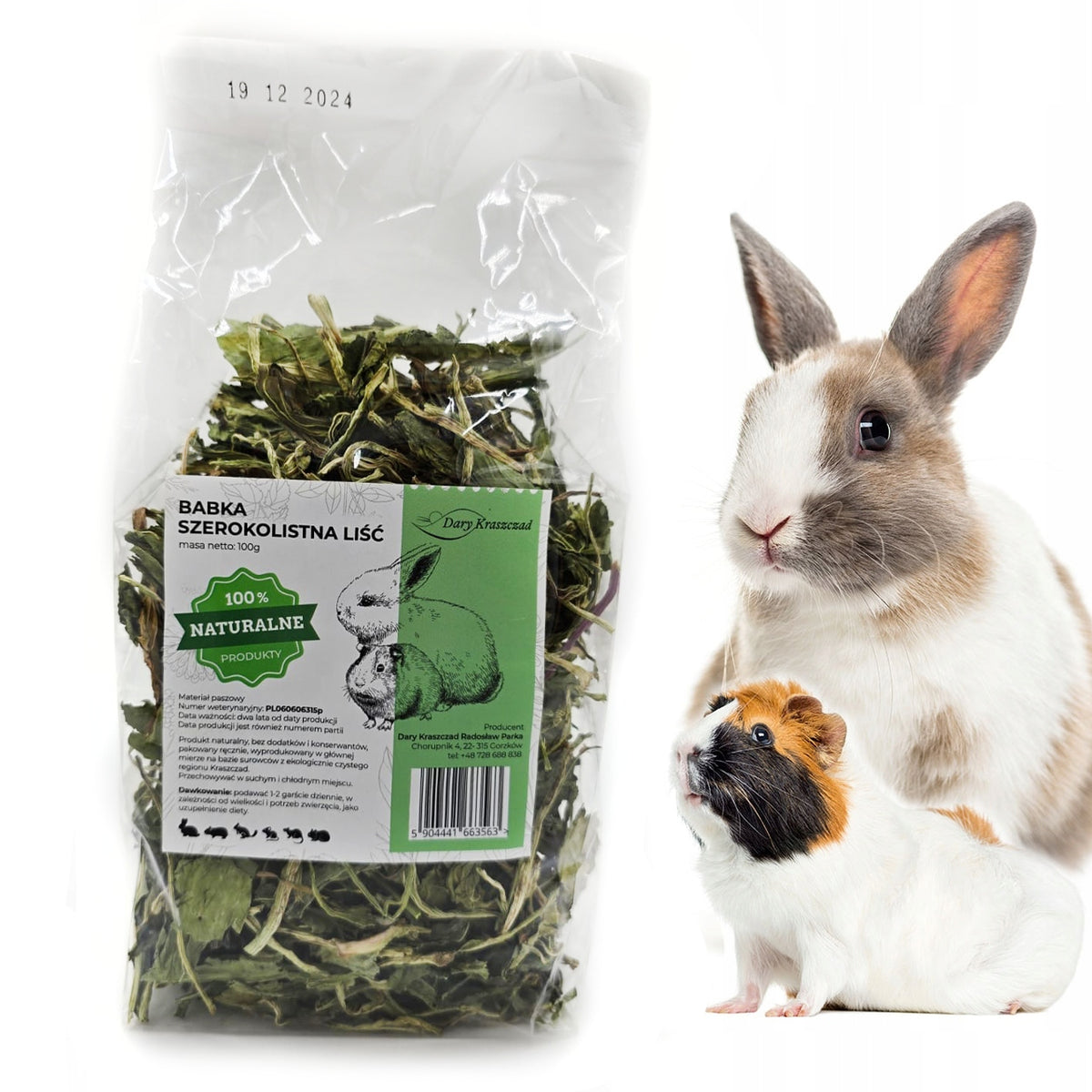 PLANTAIN BROADLEAF NATURAL HERBS FOR RABBIT RODENTS SNARE 100G