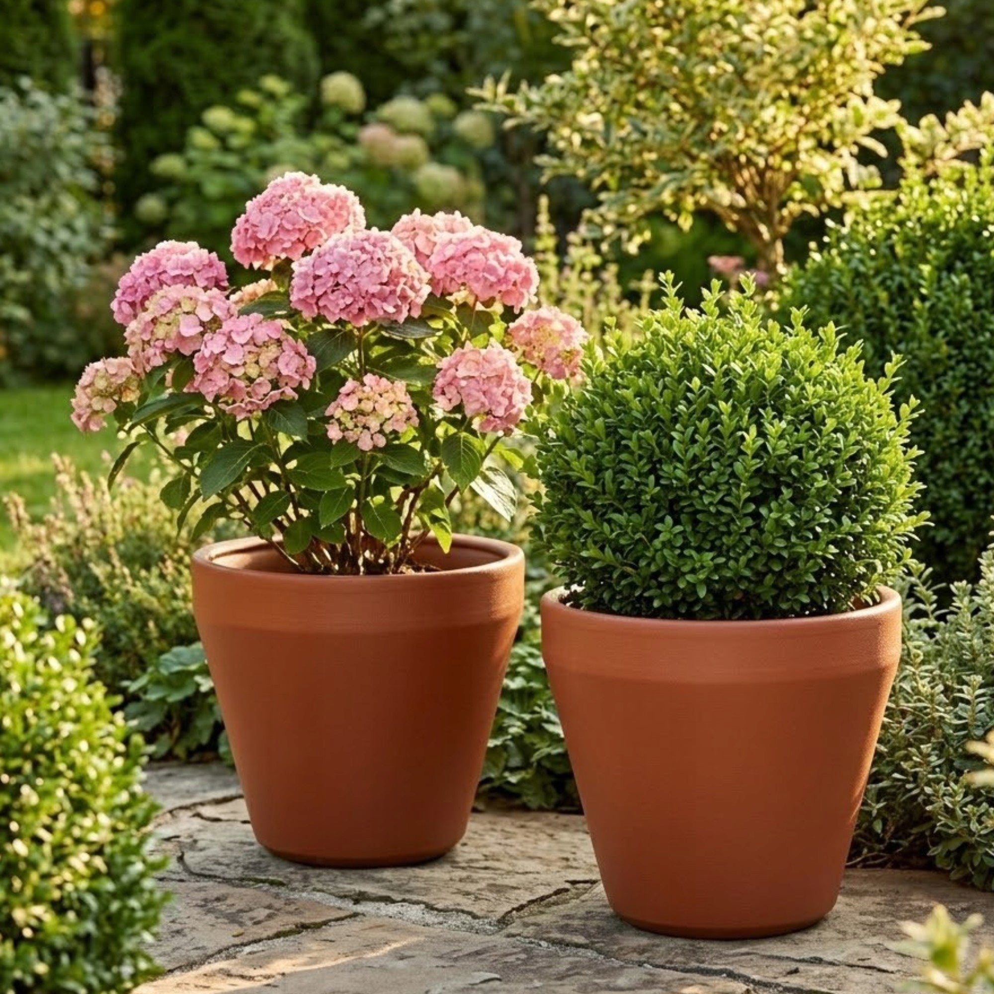 PLANTER 40 CM LARGE GARDEN PLASTIC POT FOR BALCONY TERRACE BRICK Manufacturer code duże donice ogrodowe na taras balkon K5252