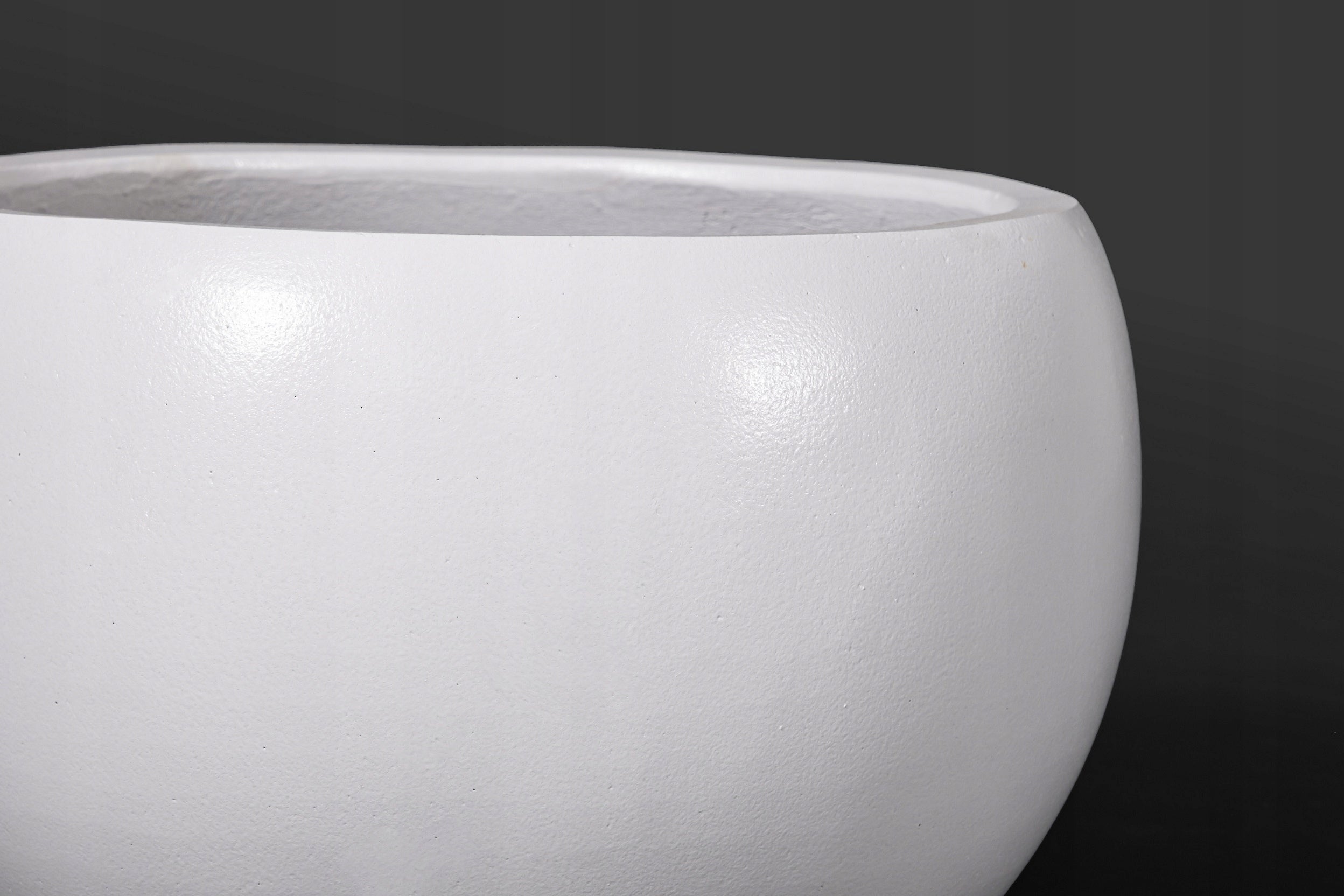 PLANTER LARGE GARDEN TILOS 38x55 WHITE BLACK CERAMIC HIT FROST-RESISTANT Color white black