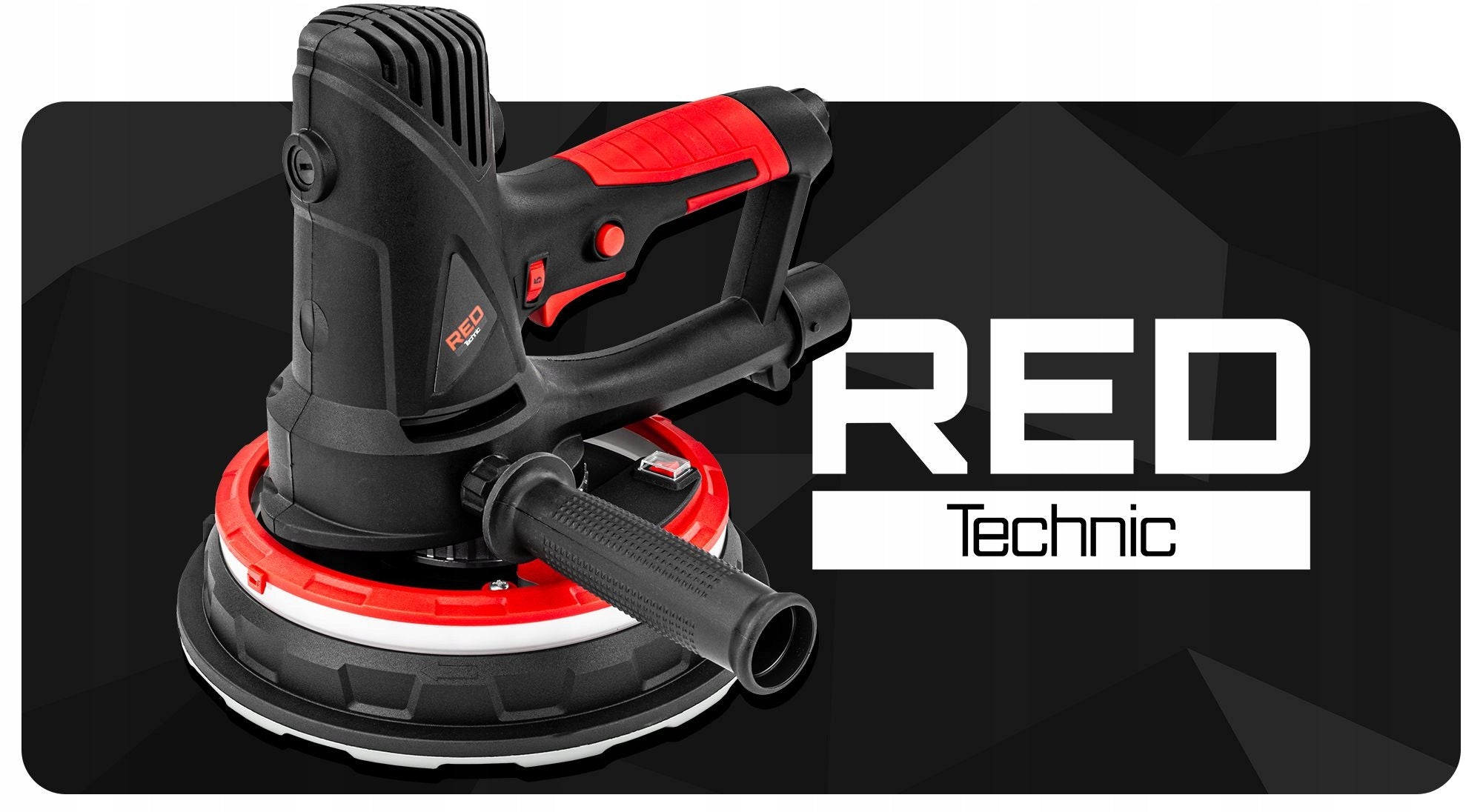 PLASTER GRINDER 1800W 180MM NETWORK LED +12 PAPERS Brand RED TECHNIC