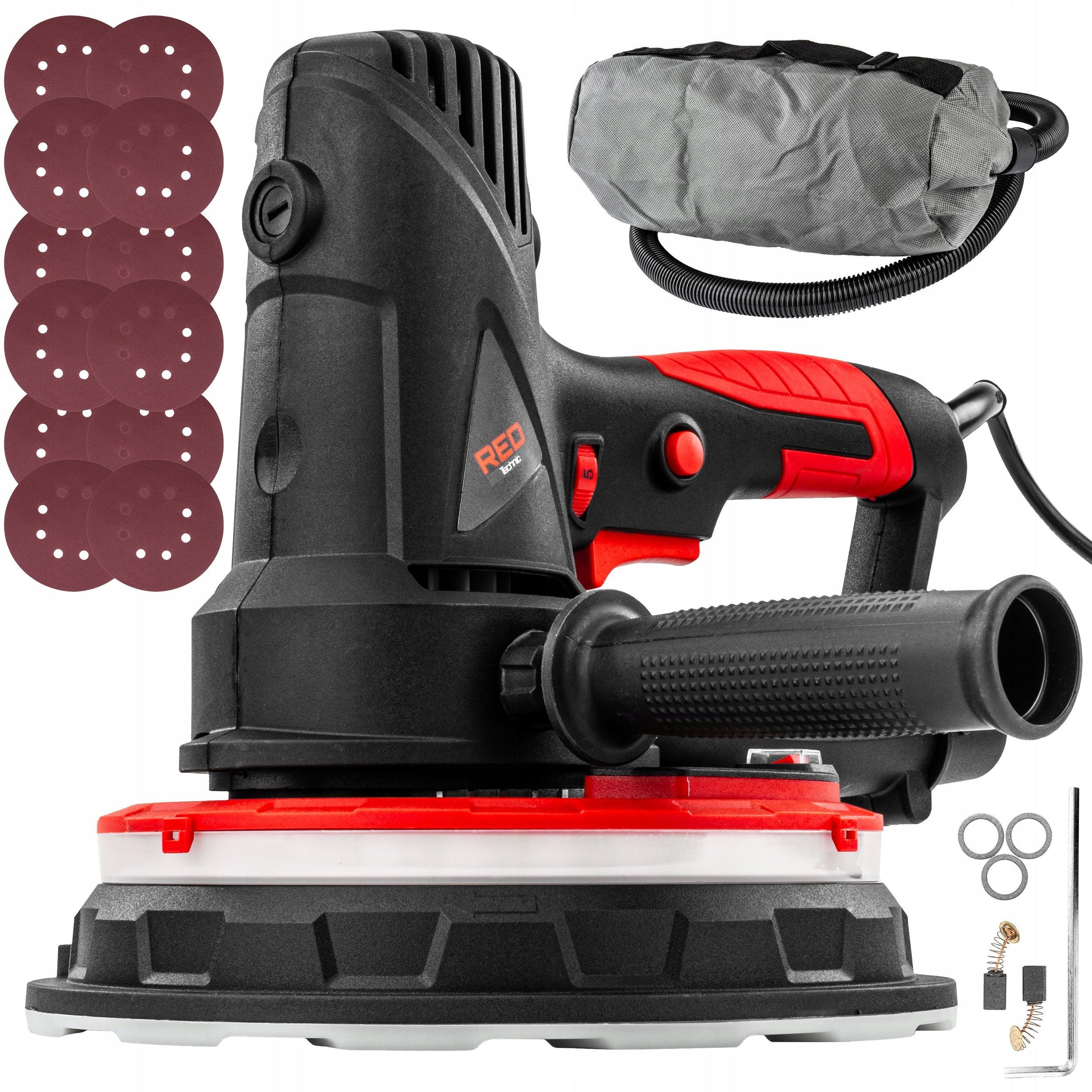PLASTER GRINDER 1800W 180MM NETWORK LED +12 PAPERS