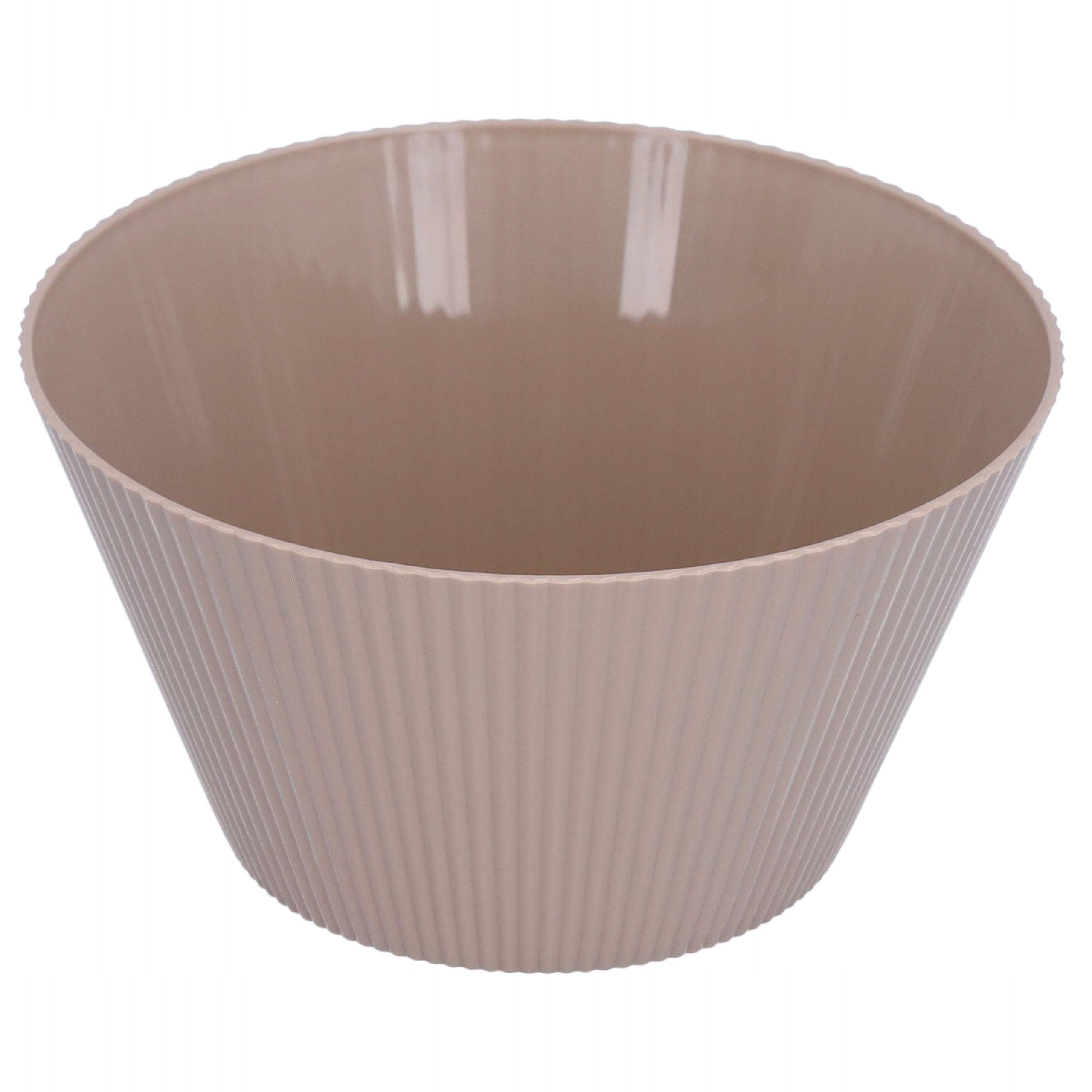 PLASTIC BOWLS 3pcs 550ml cream reusable for picnic and salad Packaging status original