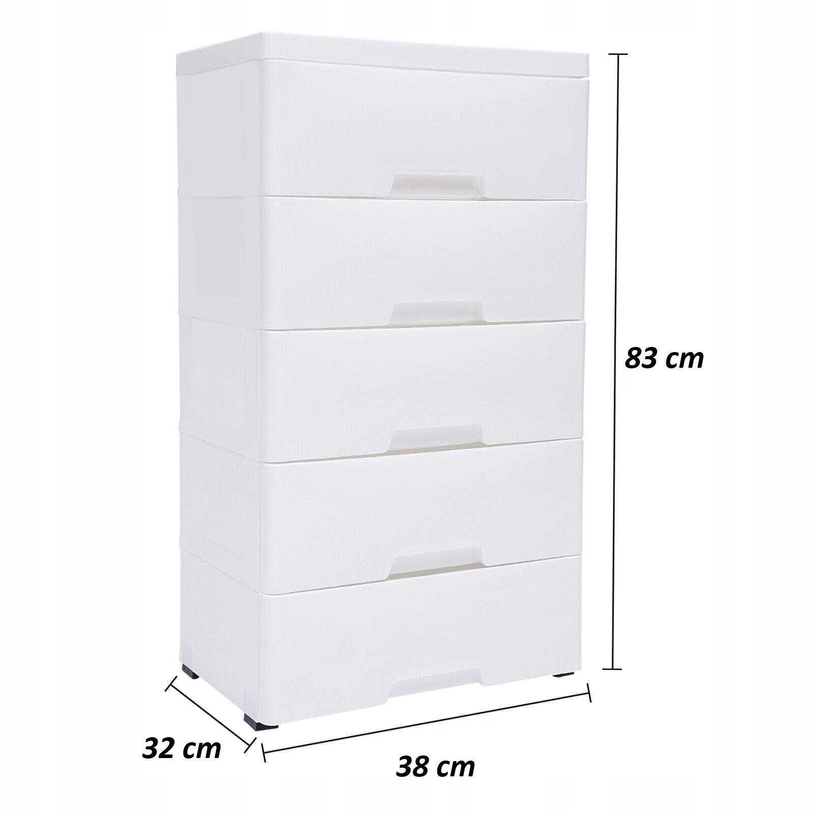 PLASTIC CONTAINER BOOKCASE TOY BASKET DRAWER CABINET 5 SHELVES Brand MPMAX