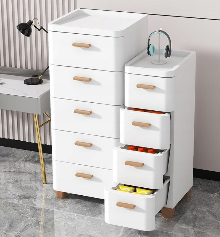 PLASTIC CONTAINER BOOKCASE TOY BASKET DRAWER CABINET 5 SHELVES Brand MPMAX