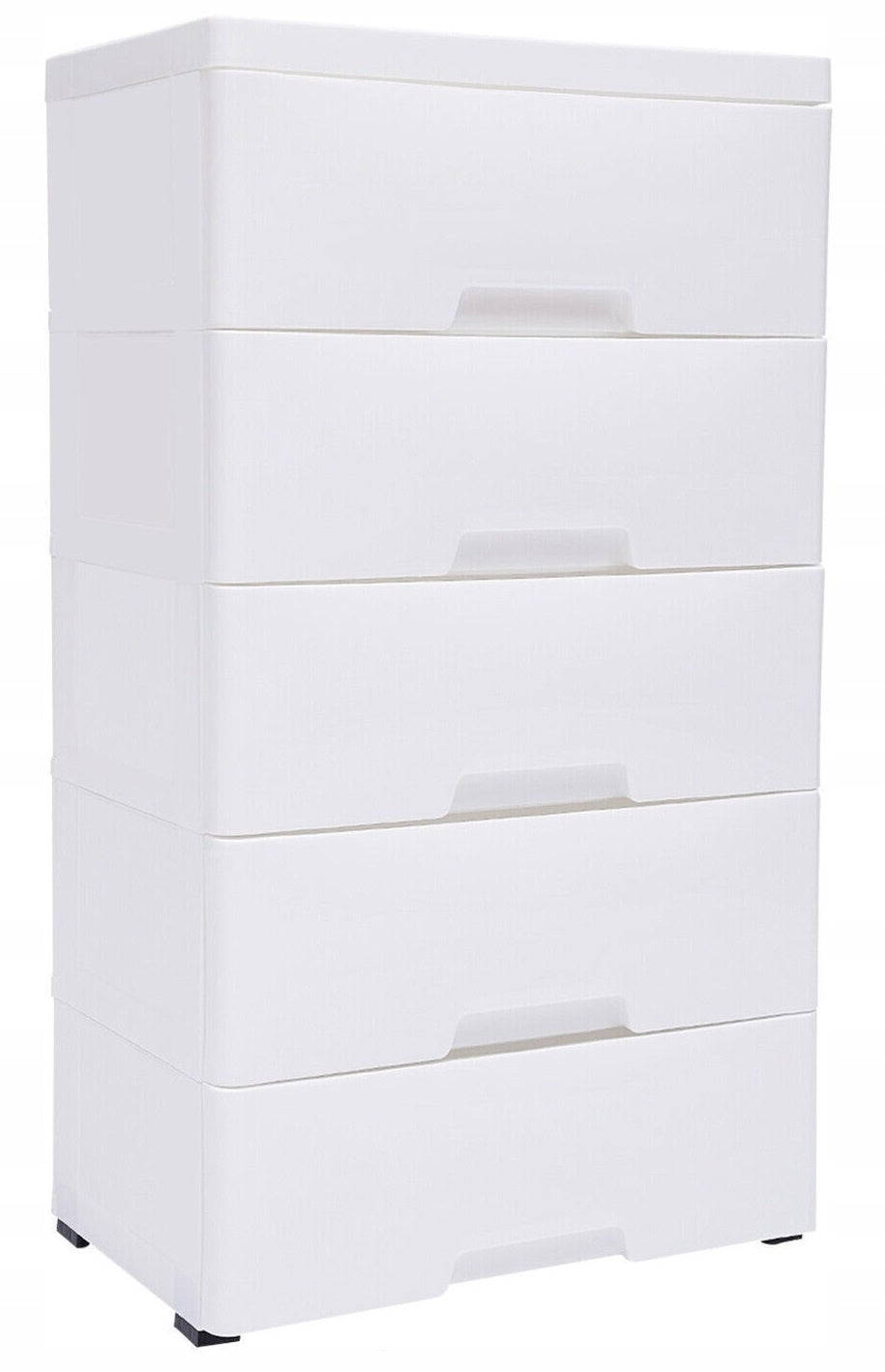 PLASTIC CONTAINER BOOKCASE TOY BASKET DRAWER CABINET 5 SHELVES